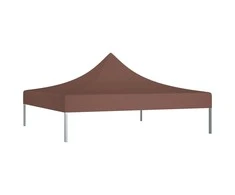 Proginės palapinės stogas, rudos spalvos, 3x3m, 270 g/m²