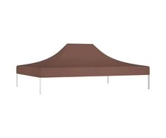 Proginės palapinės stogas, rudos spalvos, 4x3m, 270 g/m²