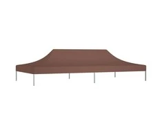 Proginės palapinės stogas, rudos spalvos, 6x3m, 270 g/m²