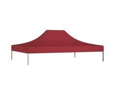 Proginės palapinės stogas, tamsiai raudonas, 4x3m, 270 g/m²