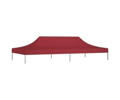 Proginės palapinės stogas, tamsiai raudonas, 6x3m, 270 g/m²