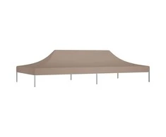 Proginės palapinės stogas, taupe spalvos, 6x3m, 270 g/m²
