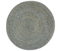 Pufas, alyvuogių žalios sp., 45x30cm, džiutas, rankų darbo