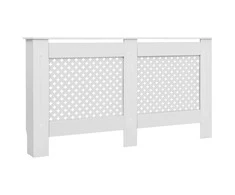 Radiatoriaus uždangalas, baltos sp., 152x19x81,5cm, MDF