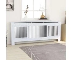 Radiatoriaus uždangalas, baltos spalvos, 205cm, MDF