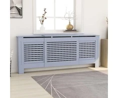 Radiatoriaus uždangalas, pilkos spalvos, 205cm, MDF