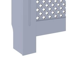 Radiatoriaus uždangalas, pilkos spalvos, 78cm, MDF