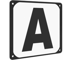 Raidės jojimo aikštelei, 12vnt., plienas