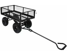 Rankinis sodo vežimėlis, juodos spalvos, 250kg