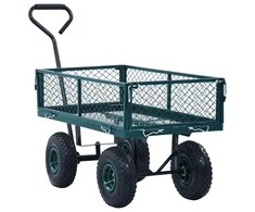 Rankinis sodo vežimėlis, žalios spalvos, 250kg