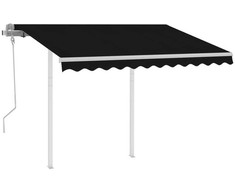 Rankiniu būdu ištraukiama markizė, antracito, 3x2,5m
