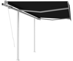 Rankiniu būdu ištraukiama markizė, antracito, 3,5x2,5m