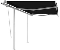 Rankiniu būdu ištraukiama markizė, antracito, 3x2,5m