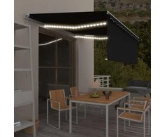 Rankiniu būdu ištraukiama markizė, antracito, 4,5x3m