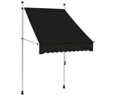 Rankiniu būdu ištraukiama markizė, antracito spalvos, 100cm