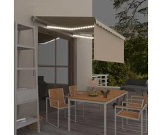 Rankiniu būdu ištraukiama markizė, kreminė, 3x2,5m