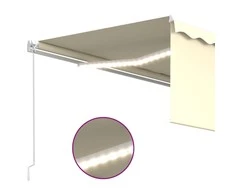 Rankiniu būdu ištraukiama markizė, kreminė, 4x3m
