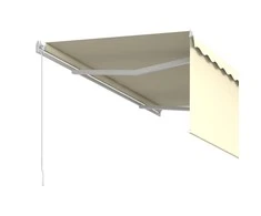 Rankiniu būdu ištraukiama markizė, kreminė ir balta, 3x2,5m