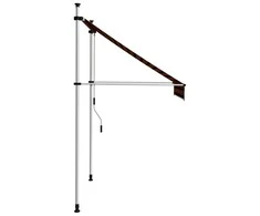 Rankiniu būdu ištraukiama markizė, oranžinė ir ruda, 150cm