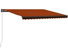 Rankiniu būdu ištraukiama markizė, oranžinė ir ruda, 450x300cm