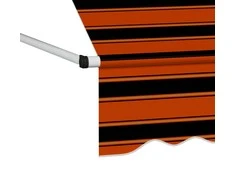 Rankiniu būdu ištraukiama markizė, oranžinė ir ruda, 200cm