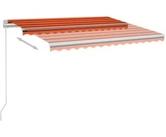 Rankiniu būdu ištraukiama markizė, oranžinė ir ruda, 350x250cm