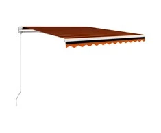 Rankiniu būdu ištraukiama markizė, oranžinė ir ruda, 300x250cm