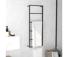 Rankšluosčių kabykla, juodos spalvos, 45x10x115cm, plienas