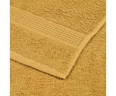 Rankšluostis Rankšluosčių rinkinys, 12vnt., auksiniai, 100%medvilnė, 360g/m²