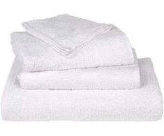 Rankšluostis Rankšluosčių rinkinys, 12vnt., balti, 100% medvilnė, 360g/m²