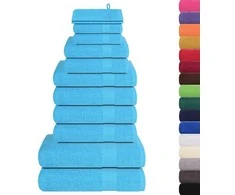 Rankšluostis Rankšluosčių rinkinys, 12vnt., turkio, 100% medvilnė, 360g/m²