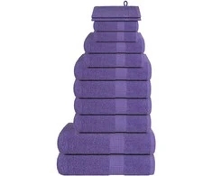 Rankšluostis Rankšluosčių rinkinys, 12vnt., violetiniai, 1medvilnė, 360g/m²