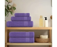 Rankšluostis Rankšluosčių rinkinys, 12vnt., violetiniai, 1medvilnė, 360g/m²