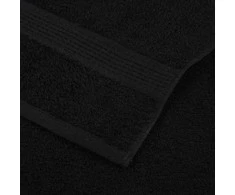 Rankšluostis Rankšluosčių rinkinys, 6vnt., juodi, 100% medvilnė, 600g/m²