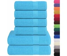 Rankšluostis Rankšluosčių rinkinys, 6vnt., turkio, 100% medvilnė, 360g/m²