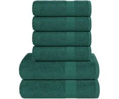 Rankšluostis Rankšluosčių rinkinys, 6vnt., žali, 100% medvilnė, 360g/m²