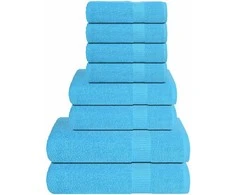 Rankšluostis Rankšluosčių rinkinys, 8vnt., turkio, 100% medvilnė, 360g/m²