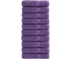 Rankšluostis Dušo rankšluosčiai SOLUND, 10vnt., violetiniai 70x140cm 600g/m²