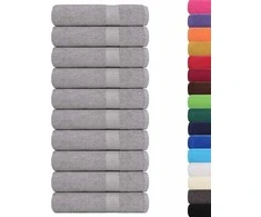 Rankšluostis Dušo rankšluosčiai, FROGN, 10 vnt., pilki, 70x140 cm, 360 g/m²