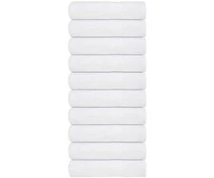Rankšluostis Dušo rankšluosčiai, FROGN, 10 vnt., balti, 70x140 cm, 360 g/m²
