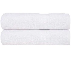 Rankšluostis Dušo rankšluosčiai, FROGN, 2 vnt., balti, 70x140 cm, 360 g/m²