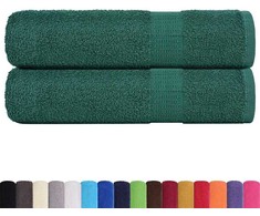Rankšluostis Dušo rankšluosčiai, FROGN, 2 vnt., žali, 70x140 cm, 360 g/m²