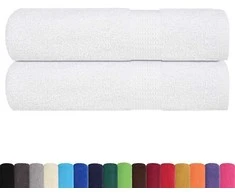 Rankšluostis Dušo rankšluosčiai, FROGN, 2 vnt., balti, 70x140 cm, 360 g/m²