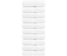 Rankšluostis Aukščiausios kokybės rankšluosčiai, SOLUND, 10 vnt., balti, 30 x 30 cm, 600 g/m²