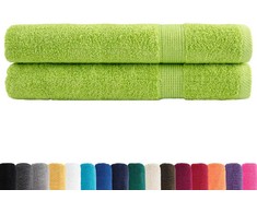 Rankšluostis Pirties rankšluosčiai SOLUND, 2vnt., žali, 80x200cm, 600g/m²