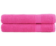 Rankšluostis Pirties rankšluosčiai SOLUND, 2vnt., rožiniai, 80x200cm 600g/m²
