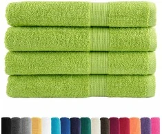 Rankšluostis Pirties rankšluosčiai SOLUND, 4vnt., žali, 80x200cm, 600g/m²