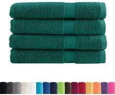 Rankšluostis Pirties rankšluosčiai SOLUND, 4vnt., žali, 80x200cm, 600g/m²