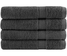 Rankšluostis Pirties rankšluosčiai SOLUND, 4vnt., antracito 80x200cm 600g/m²