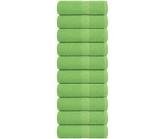 Rankšluostis Rankšluosčiai, 10vnt., žali, 30x30 cm, medvilnė, 360g/m²